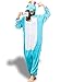 Adult Onesie Pajamas for Women Sleepsuit Costume Animal Blue Unicorn S