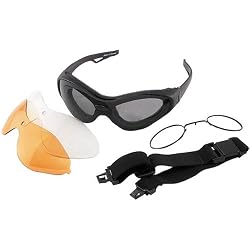 Bobster Spektrax Adult Convertible Lifestyle Sunglasses - Black/Smoke/Amber/Clear