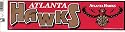 ATLANTA HAWKS NBA bumper sticker