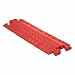 Linebacker CP1X225-GP-O Polyurethane Heavy Duty General Purpose 1 Channel Open Top Cable Protector with 2.25" Channel and T-Shaped Connectors, Orange, 36" Length, 14.25" Width, 3" Height