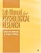 Books : Lab Manual for Psychological Research