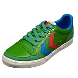 Hummel Men's Stadil Low Sneaker Shoe In Lime Leather