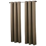 S. Lichtenberg and Co. Montego 48 by 84-Inch Curtain Panel, Mocha