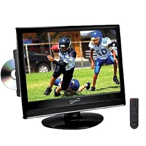SuperSonic 15.6 Inch HDTV LCD w/ BUILT-IN ATSC DIGITAL TUNER, BUILT-IN DVD PLAYER & AC/DC Operation (SC-1568D)