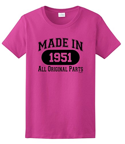 65th Birthday Gift Made 1951 All Original Parts Ladies T-Shirt