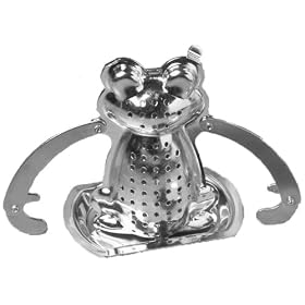 Cool Frog Novelty 1 Cup Tea Infuser + Stand S/S