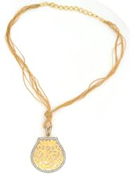 Sterling Silver Gold Plated Vermeil Necklace pendant cz jewelry