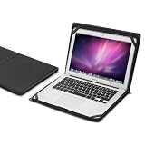 KAVAJ custodia modello "Montreal" per Apple MacBook Air, Asus UX21 UX31 Zenbook, Acer Aspire S3 11", colore nerodi KAVAJ