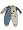 Beyond Basics Kids - Newborn Baby Boys Long Sleeved Velour Coverall, Grey, Blue (Size 0-3Months)