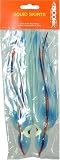 Boones Octopus Skirt - 7 3/4 Glow Green/Blue/Red - 2 Pack!