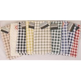 Farberware Checked Dish Towel-sage by Bed and Bath