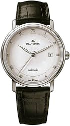 Blancpain Villeret Ultra-slim Mens Black Strap White Dial Stainless Steel Automatic Watch 6223-1127-55