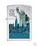 Zippo "Statue of Liberty-New York Skyline" High Polish Chrome Lighter, 4790