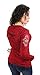 Harley-Davidson Womens Wind Therapy Winged B&S V-Neck Red Long Sleeve T-Shirt - LG