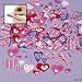 500 Colorful FUNKY HEART VALENTINE'S Day Foam STICKER SHAPES/Scrapbooking SUPPLIES/Self Adhesive/Arts/Crafts ACTIVITY/Love