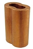 Loos Cableware SL2-7 10 Piece Plain Copper Duplex Oval Crimping Sleeve Set for 7/32