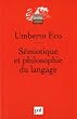 S�miotique et philosophie du langage