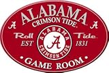 Alabama Crimson Tide NCAA OVAL GAME ROOM WALL SIGN/PLAQUE HAND CRAFTED