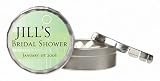 Baby Keepsake: Green Spring Bulb Design Personalized Click-Clack Fun Mint Tins - Unas (Set of 24)