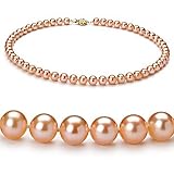Pink 6.5-7mm AAAA Freshwater Pearl Necklace 18 inch Princess Length