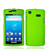 Neon Green Rubberized Snap-On Hard Skin Case Cover for Samsung Captivate i8 ....