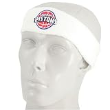 adidas Detroit Pistons White Team Logo Headband