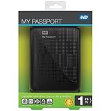 Western Digital My Passport 1 TB USB 3.0 Portable Hard Drive - WDBBEP0010BBK-NESN (Black)