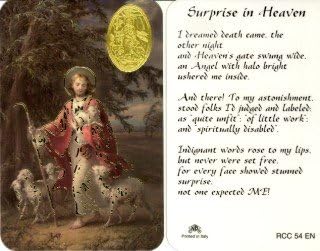 St. Martin of Tours Surprise in Heaven Prayer Card (RCC 54E)