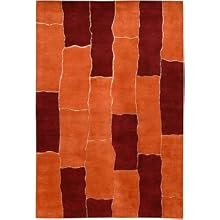 Couristan Vinyasa Sunlit Path | Burnt Orange Area Rug 5'6