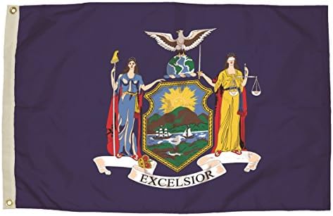 Independence Flag Nylon New York Flag, 3 x 5'