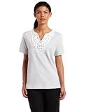Alfred Dunner Women's Lace Stripe T-shirt