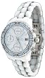 Oniss #ON8107-L Women's Multi Function 3 Dial White Ceramic Watch
