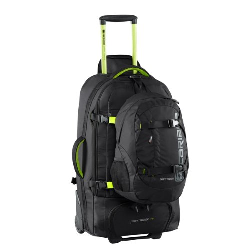 Caribee Fast Track Wheeled Carry On Backpack Black 85 David R
