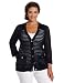 Jones New York Women's Plus-Size 3/4 Sleeve C-Neck Cardigan, Admiral Navy, 2X