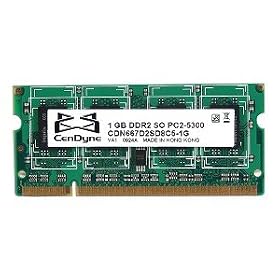 CenDyne 1GB DDR2 RAM PC2-5300 200-Pin Laptop SODIMM by Cendyne