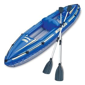 Inflatable 2 Person Kayak for Beach / Lake & Oars (142"/361cm)