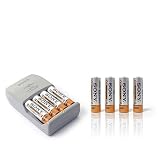 Sony Schnellladegerät inkl. NiMH Akku AA Mignon 2100 mAh 4er Pack