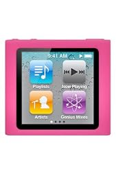 Premium Hot Pink Magenta Soft Silicon Gel Skin Case Cover for the Apple iPod Nano 6 Gen, 6th Generation