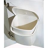 Kitchen Door Pull cord waste bin 12 litres cream whiteby fitmykitchen