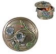Poppy Decorative Box - Cold Cast Resin - 2.5'' Height