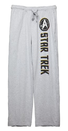 Star Trek Logo Starfleet Emblem Lounge Pants - Grey