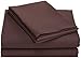 Divatex Home Fashions Microfiber Twin Sheet Set, Dark Chocolate
