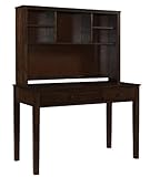 IMAGE OF Youth Writing Desk with Hutch in Antique Walnut Finish