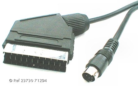 S-Video(PC DVD VHS) Out to Scart (TV) Device Cable