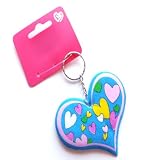 Blue Heart Glittery Foam Keyring EA1496