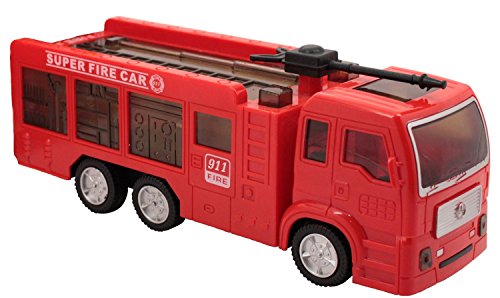 Techege Toys 911 Fire Truck Emergency Response Team Fire Engine Ladder