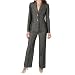 Kasper Pinstriped Grey Linen Pantsuit, 8