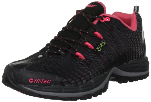 HI-TEC V-Lite Infinity HPi Trail Laufschuhe Damen, Schwarz/Silber/Melone, 39.5