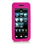 SAMSUNG INSTINCT M800 HOT PINK Solid Hard Plastic Snap-On Protective Faceplate Carrying Case ...Plus FREE Neck Strap / Lanyard!!!
