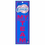 NBA Los Angeles Clippers 4-by-13 Wood My Team Sign